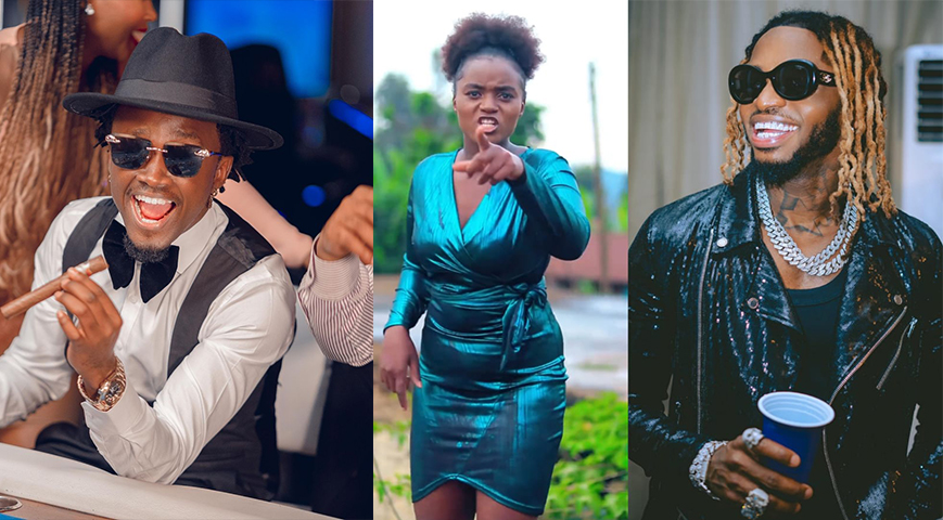 Kenyan Rapper Wanja Kihii Disses Khaligraph Jones, Diamond Platnumz, Bahati in Her New Rap Song